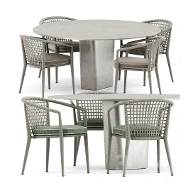 Erica chair by bebitalia tao diningtable by tribu
